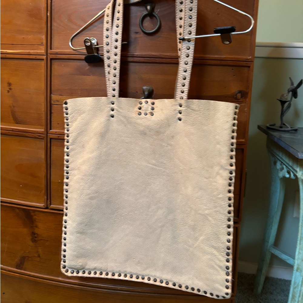 Officina Origi leather studded tote bag